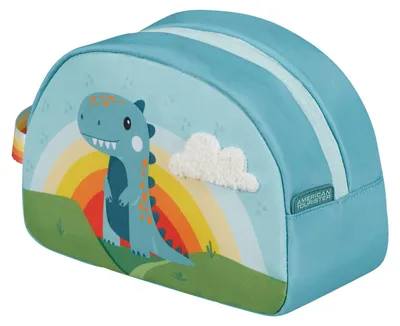 Imagen del producto de American Tourister neceser Wondertrips Pouch Dino turquesa