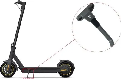 Produktbild von Standard Seitenständer (Parkständer) für Elektroroller Ninebot Max G30 - Farbe GRAU