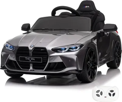Immagine prodotto di Auto elettrica per bambini BMW M4 Competition - 12V - da 1 a 5 anni - con telecomando - grigio
