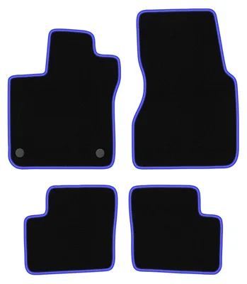 Immagine prodotto di Tappetini in velluto Nero/Blu per Renault Twingo III 2014- Set 4 pezzi