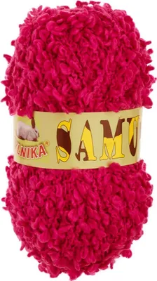 100 g Boucle-Strickgarn Samuel by Vlnika Strickwolle, pink