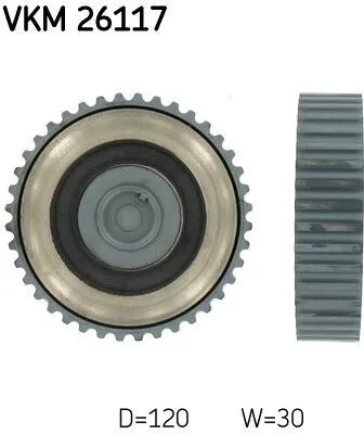 Produktbild von SKF VKM 26117 Nockenwellenversteller für RENAULT CLIO II (BB0/1/2, CB0/1/2) 40-Zähne