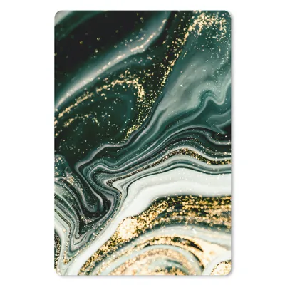 Produktbild von MuchoWow® Mauspad Mousepad Marmoroptik - Gold - Grün - Glitter - Design - Marmor 18x27 cm - Mousepads - Maus Mat - Pad - Mausunterlage