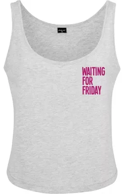 Immagine prodotto di Mister Tee - Canotta "Waiting For Friday" per donna, taglia L, colore grigio melange
