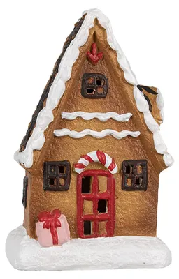 Produktbild von Clayre & Eef Lebkuchenhaus 15 cm Braun Keramik