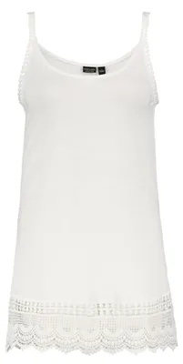 Produktbild von EIGHT 2 NINE Spaghetti Kleid-Top mit Häkelsaumdetails Größe: XS