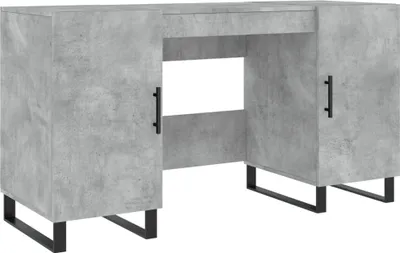Produktbild von vidaXL Schreibtisch Betongrau 140x50x75 cm Holzwerkstoff