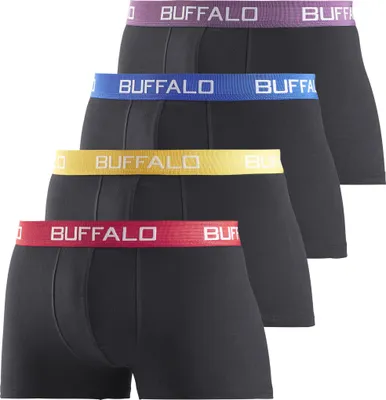 Produktbild von Buffalo Boxer Boxershorts für Herren 4 -teilig schwarz-bunt Größe M