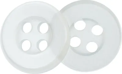 Immagine prodotto di Knoflík - confezione da 6 pezzi - 10 mm (diametro) - Bianco