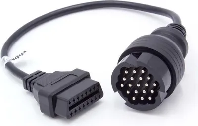 Produktbild von vhbw OBD Adapter 19Pin-OBD1 auf OBD2 kompatibel mit Porsche 928, 911, 986, 944, 993, 987, 997, 996 Auto, KFZ - 20 cm