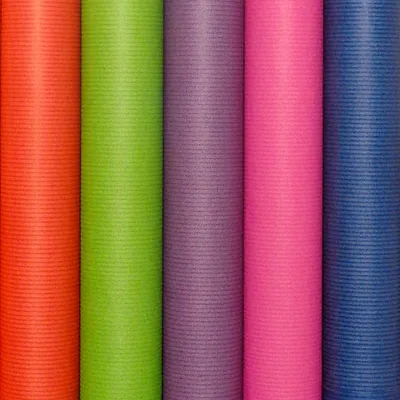 Produktbild von Farbiges Geschenkpapier aus Kraftpapier-Sortiment – ​​200 x 70 cm – 50 Rollen