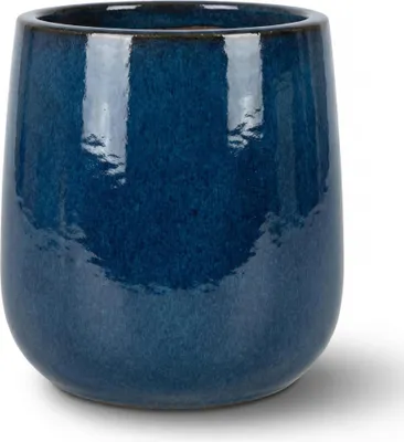 Zdjęcie produktu dla Doniczka ceramiczna Provencelia DIANE Azurowy, Ø23 cm x H23 cm, mrozoodporna