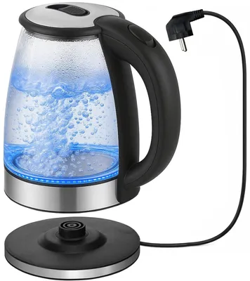 Produktbild von Sikida Glas Wasserkocher 1,8L - sehr leise - BPA-frei, 360° drehbar