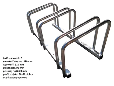 Image de Rangement Pour Vélos 3 Places, Galvanisé À Chaud