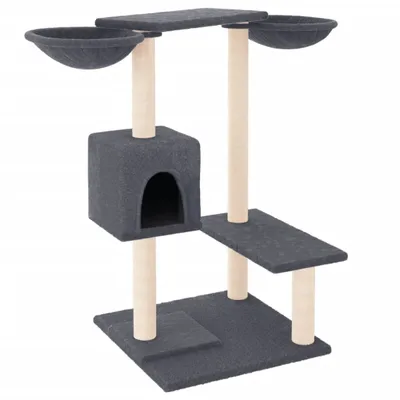 Zdjęcie produktu dla vidaXL Drapak z drapakami ciemnoszary 82 cm