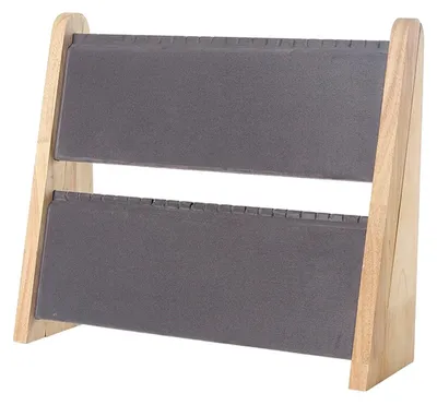 Obrázek produktu pro Dřevěný stojan na náhrdelníky, elegantní úložný prostor se 3 úrovněmi