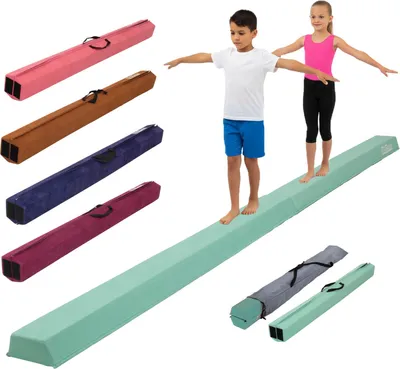 Produktbild von Schwebebalken 300 cm mint klappbar auf 150 cm tragbarer Turnbalken inkl.Tragetasche