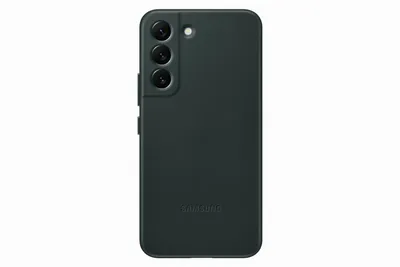 Zdjęcie produktu dla Samsung, skórzane etui do Galaxy S22 Plus kompatybilne z siecią bezprzewodową 5G, zielone