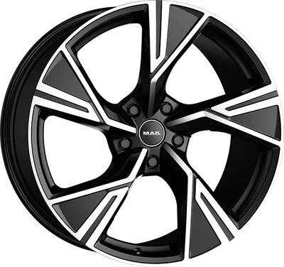 Productafbeelding van Litá velg MAK STARK, 8.5x21 inch, 5x130 steek, ET 23, zwarte glansfinish