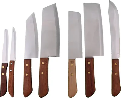 Produktbild von 068 Thailändische Allzweck Küchen Messer 7er Set rostfrei, AAF Nommel ®