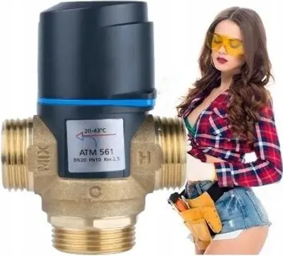 Image de Mitigeur thermostatique ATM 561 - DN20 - 20-43 °C - économe en énergie - sûr - sans entretien