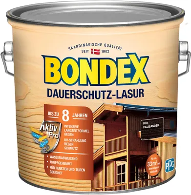 Produktbild von Bondex Dauerschutz Lasur 2,5 L rio palisander