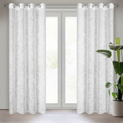 Zdjęcie produktu dla Zasłona LIREN biała 140x250 cm z oczkami