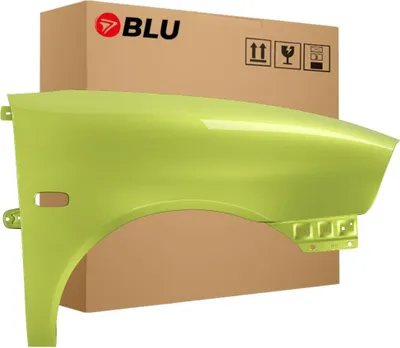 Image de BLU Aile Compatible avec Seat Ibiza Cordoba (6L - III 3. Generation) LS1T Droite Grün AmarilloZitrus | 2002-2008 | Avant | Peint| Prêt à Monter | Galvanisé