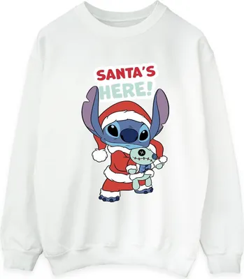 Produktbild von Disney - "Santa's Here" Sweatshirt für Herren BI31459 (XL) (Weiß)