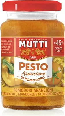 Zdjęcie produktu dla 12x Mutti Sugo Pronto Pesto Di Pomodoro Arancione 180g