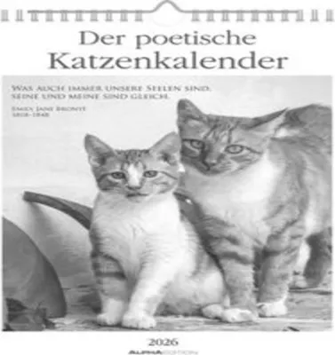 Produktbild von Der poetische Katzenkalender im Format 21 x 29,7