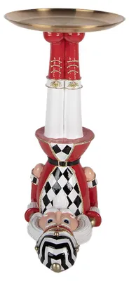 Produktbild von Clayre & Eef Weihnachtsdekorationsfigur Nussknacker 23x30x43 cm Rot Kunststoff