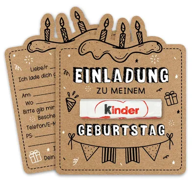Productafbeelding van Uitnodigingskaarten voor een kinderfeestje - 15 stuks - Set voor jongens