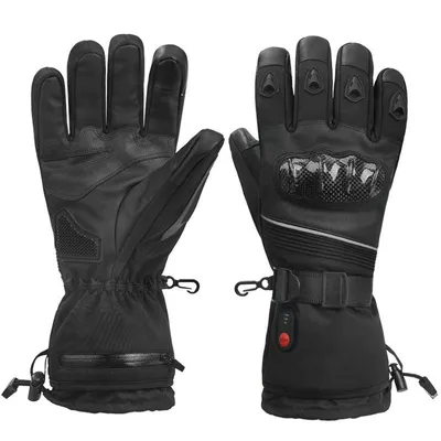 Produktbild von Elektrische beheizbare Handschuhe, 5000 mAh Akku, Winter Skihandschuhe, Touchscreen, Wind- und Wasserfest, 3 Stufen Temperatur