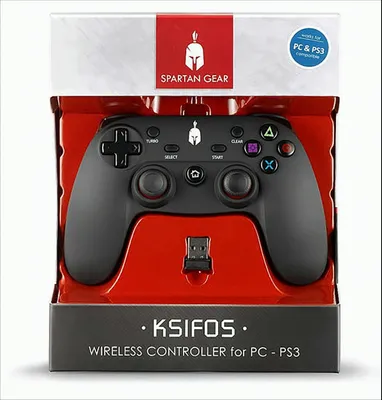 Immagine prodotto di Controller PS3 Spartan Gear Ksifos wireless compatibile con PC e PS-3black