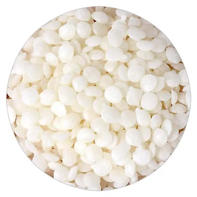 Imagen del producto de 500g de cera de abeja pura (Cera Flava) en pastillas, ideal para velas y muebles