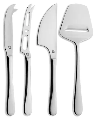 4-teiliges Käsemesser-Set, 18/0 Edelstahl, spiegelpoliert