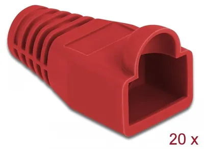 Produktbild von Delock Knickschutztülle für RJ45 Stecker rot 20 Stück