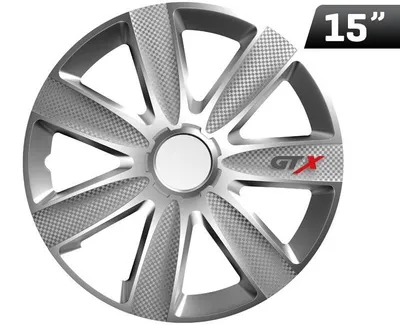 Zdjęcie produktu dla Kołpaki GTX carbon silver 15", 4 szt.