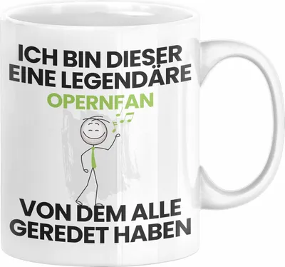 Produktbild von Opernfan Geschenk Tasse Lustige Geschenkidee Geburtstag für Opernfan Ich Bin Dieser Legendäre Opernfan Von Dem Alle Geredet Haben Kaffee-Becher (Weiß)