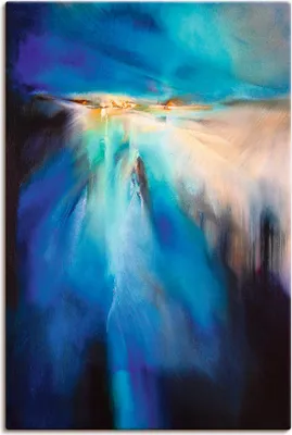 Produktbild von ARTland Leinwandbild Winterabend II Größe: 60x90 cm