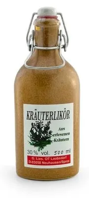 Produktbild von Spreeli Kräuterlikör in der Tonflasche (0,5 l / 30% vol.)
