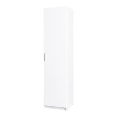 Produktbild von Kleiderschrank 1-türig, 47cm breit, weiß Hochglanz, SELAWIK-166
