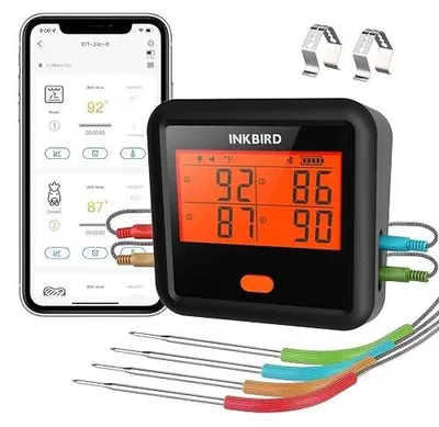 Zdjęcie produktu dla Termometr do mięsa bluetooth 4 sondy inkbird grilla pikarnika