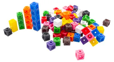 Produktbild von Eduplay Bauspielzeug Sticking cubes 100 - bunte Bausteine