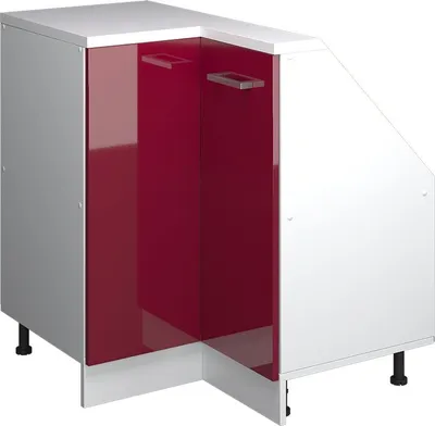 Produktbild von Dachschrägenschrank Eckschrank Vicco Rion Rot Hochglanz 75.6 x 81.6 cm mit 1 Tür, Model 58634