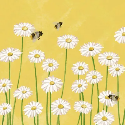 Produktbild von Servietten 33x33 cm - Bees & Flowers