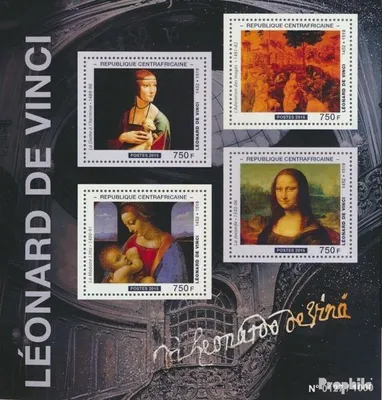 Produktbild von Briefmarken Zentralafrikanische Republik 2015 Mi 5690-5693 Kleinbogen (kompl. Ausgabe) postfrisch Leonardo da Vinci