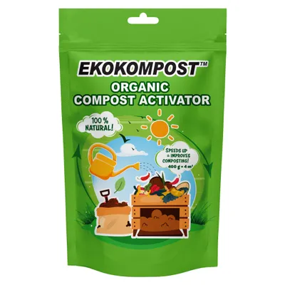 Produktbild von Ekokompost - Mikrobiologische Kompostierhilfe zur effizienten Verwertung organischer Abfälle - Schneller Kompost , Eigene Komposterde - 400 g