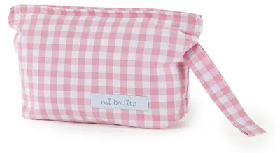 Productafbeelding van Babytoilettas met Katoenen Ruitjesmotief en Organizer